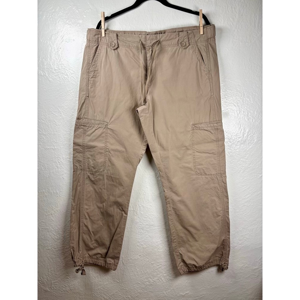 Calvin Klein Womens 16‎ Khaki Cotton Cargo Pants Utility Outdoor Coastal Beach